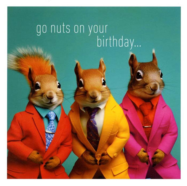 Humorous birthday card - Squirrels - Coola Coola – Comedy Card Company