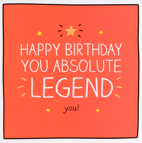 Birthday CardPigmentComedy Card CompanyAbsolute Legend