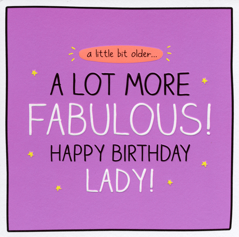 Birthday CardPigmentComedy Card CompanyLot more fabulous