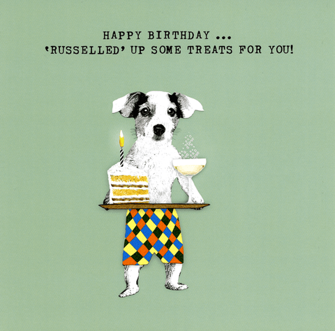 Birthday CardSally ScaffardiComedy Card CompanyRusselled up some treats