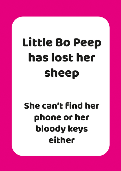 Funny CardsComedy Card CompanyComedy Card CompanyLittle Bo Peep