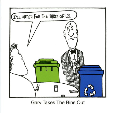 Funny CardsHammersmithComedy Card CompanyGary takes the bins out