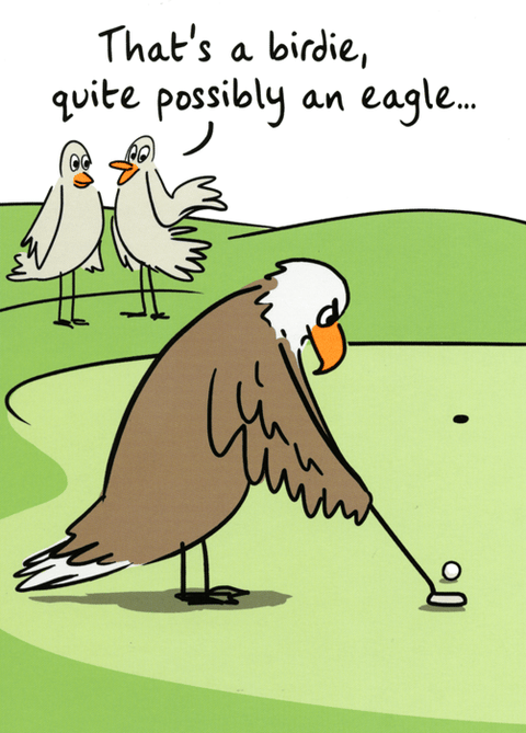 Funny CardsLucilla LavenderComedy Card CompanyPossibly an eagle