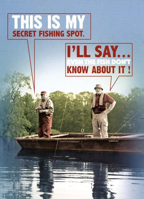 Funny CardsQuitting HollywoodComedy Card CompanySecret Fishing Spot