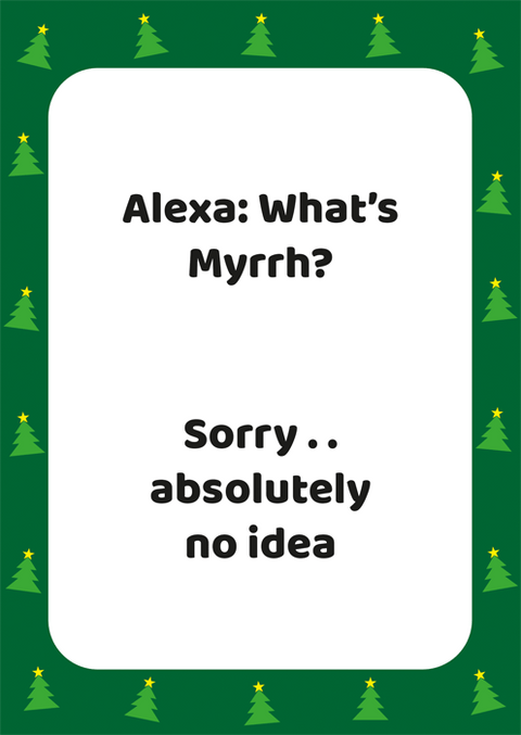 Funny Christmas cardsComedy Card CompanyComedy Card CompanyWhat's Myrrh?