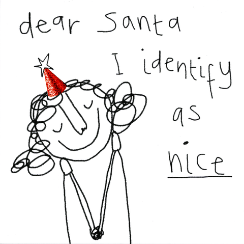 Funny Christmas cardsRosie Made a ThingComedy Card CompanyIdentify as Nice