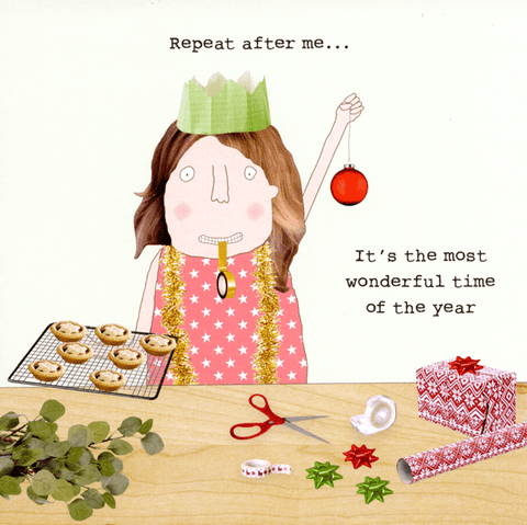 Funny Christmas cardsRosie Made a ThingComedy Card CompanyMost wonderful time of year