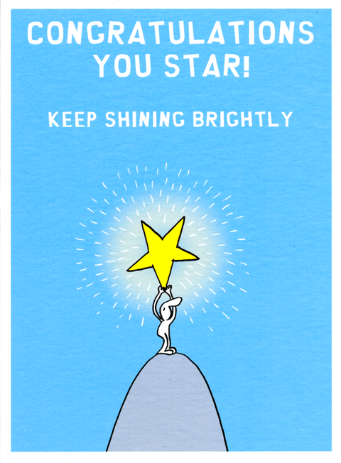 humorous greeting cardHarold's PlanetComedy Card CompanyKeep shining brightly