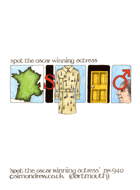 humorous greeting cardSimon DrewComedy Card CompanySpot the Actress