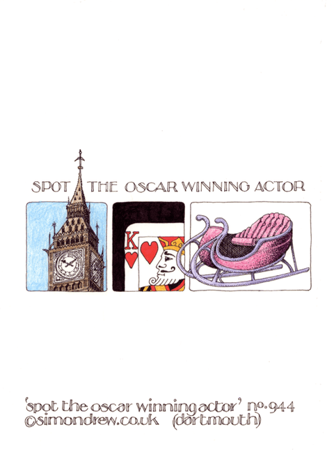 humorous greeting cardSimon DrewComedy Card CompanySpot the Oscar Winning Actor