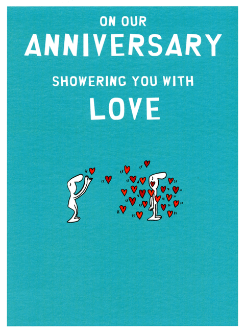 Love / Anniversary cardsHarold's PlanetComedy Card CompanyShowering you with love