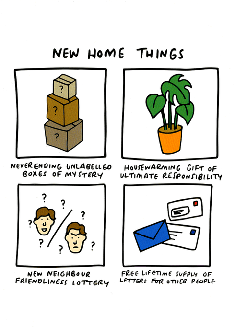 New Home cardCath TateComedy Card CompanyNew Home Things