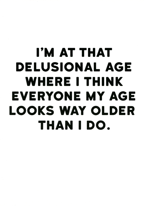 Birthday Card Redback Delusional Age Comedy Card Company