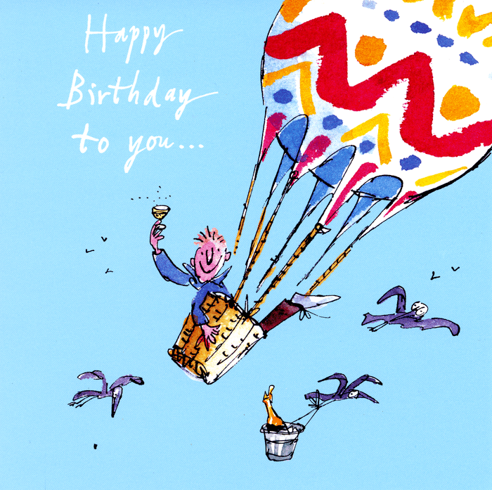 Birthday Card Woodmansterne Birthday Balloon Comedy Card Company