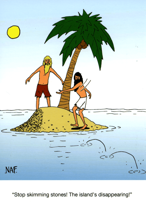 Humorous card by NAF - Stop skimming stones! – Comedy Card Company