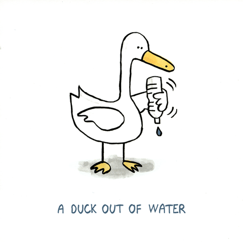 Funny CardsUrban GraphicComedy Card CompanyA duck out of water