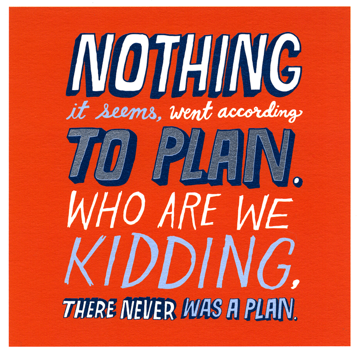 Humorous card - Nothing went according to plan – Comedy Card Company