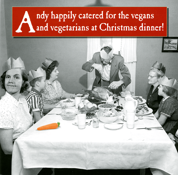 Funny Christmas cards Emotional Rescue Catered for the Vegans Comedy ...