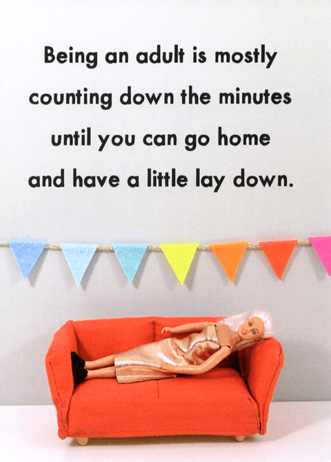 humorous greeting cardBold & BrightComedy Card CompanyLittle lay down